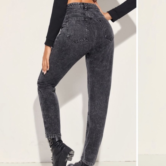 Trending Dark Wash Mom Jeans - Picture 2 of 3
